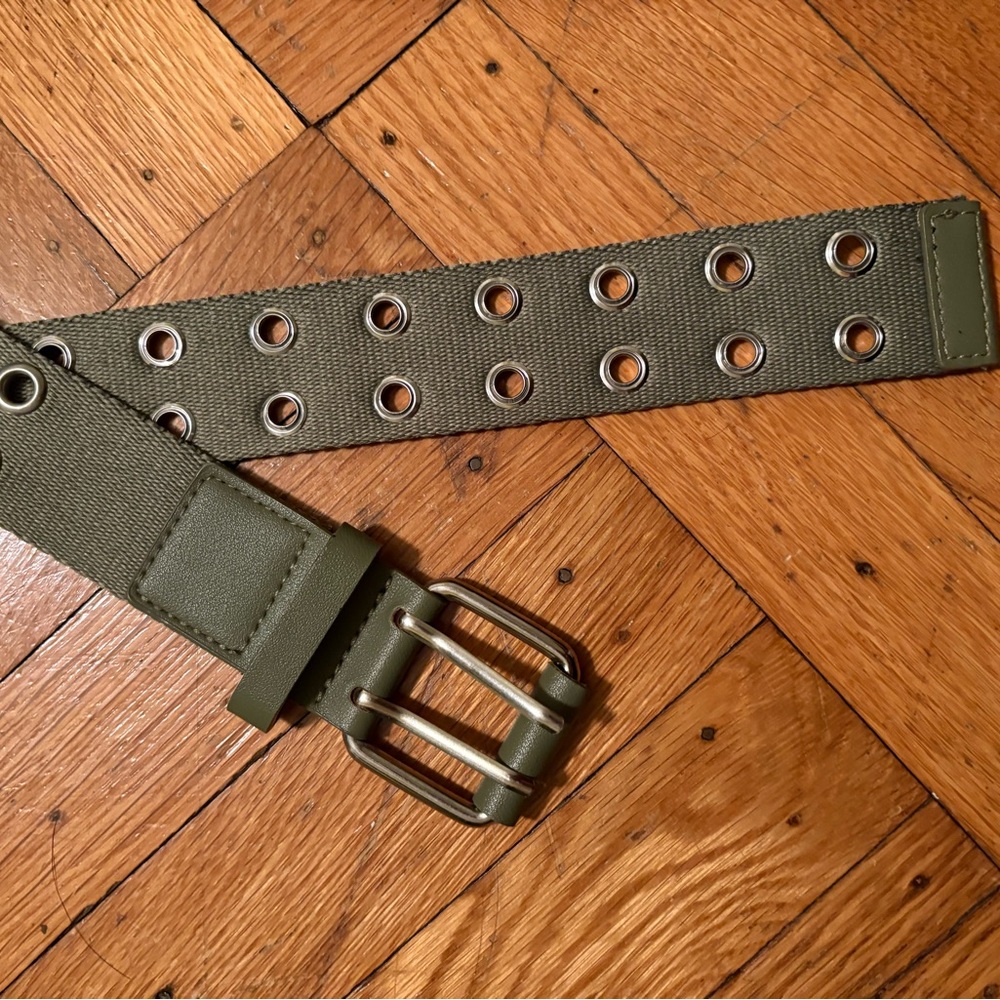 Olive Green Double Belt